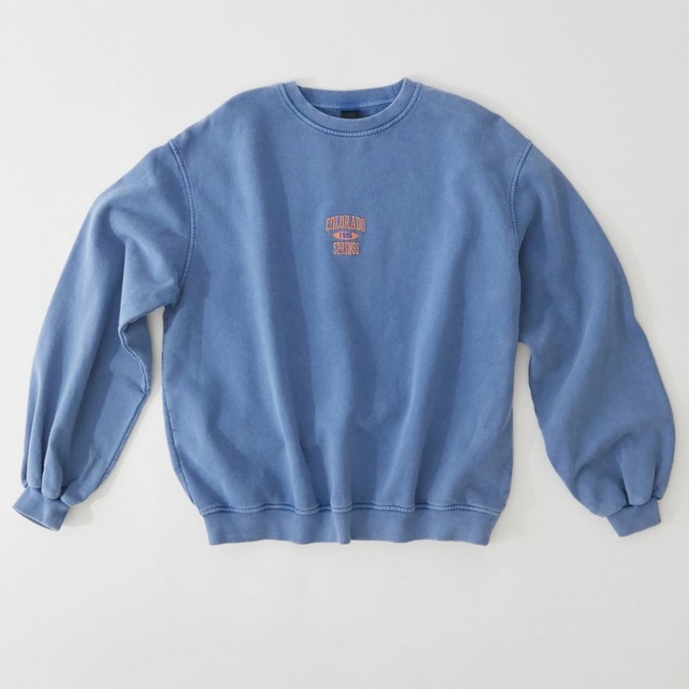 Urban Outfitters Colorado Springs Washed Crew Neck Sweatshirt